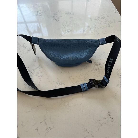 COACH SPRINT Blue Leather Belt Bag - Picture 5 of 11